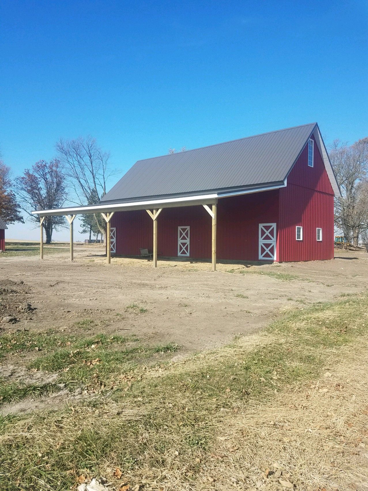 Horse Barn Restoration with Board and Batten Siding