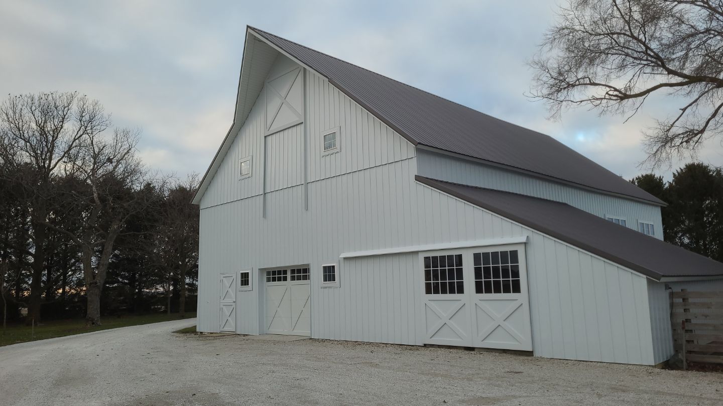 barn with new barn doors