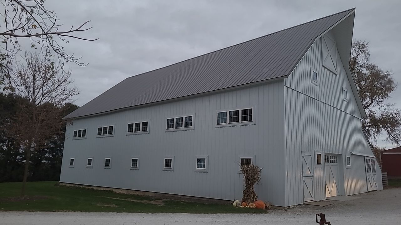 Horse Barn Restoration with Board and Batten Siding
